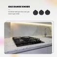 thumbnail image 3 of 7 pcs. 8mm hole black gas stove cooker rotary switch knobs for the kitchen, 3 of 5
