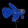 thumbnail image 6 of Unique Bargains Aquarium Artificial Betta Fish Ornament Glowing Simulation Animal Decoration with Suction Cup Blue, 6 of 6