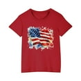 thumbnail image 5 of CFLVAEK 4th of July T Shirts for Kids 3D American Flag Graphic Tees Casual Crewneck Short Sleeve Cotton Tshirts Indenpendence Day Tops 7 Years, 5 of 6