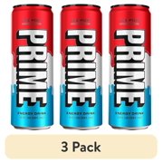 (3 pack) Prime Sugar Free Energy Drink, Ice Pop, 12 fl oz, Can, 200mg Caffeine