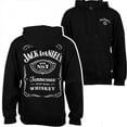 thumbnail image 1 of Jack Daniel's Label Front and Back Print Zip-Up Hoodie, 1 of 3