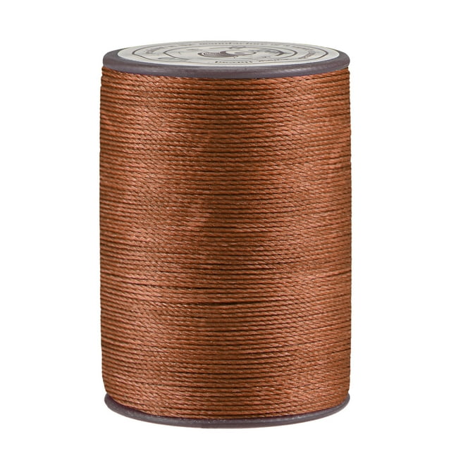 Unique Bargains Thin Waxed Thread 93 Yards 0.65mm Polyester String Cord for Machine Sewing Hand Quilting Weaving, Deep Brown