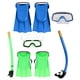 thumbnail image 1 of 1 Juego de equipo de snorkel para niños, gafas de snorkel con vista amplia, aletas de buceo, 1 of 5