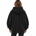 thumbnail image 4 of laqbezok Women's Pet Dog Pouch Hoodie, Oversized Dog Carrier Sweatshirt with Large Pocket, Long Sleeve Fleece Dog Hoodie & Cozy Winter Clothes, Black XXL, 4 of 4