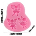 thumbnail image 3 of Molde de silicona para fondant en forma de corazón para decorar pasteles, chocolate, jabón y glaseado, 1 unidad, 3 of 8