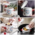 thumbnail image 3 of Ceramic Stew Pot for Home Use Assorted Color Small Soup Pot with Lid 1pc Kitchen Supply, 3 of 9