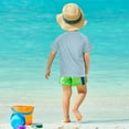 thumbnail image 4 of FORMRS Boys Rash Guard Short Sleeves Swim Shirt Quick Dry UPF 50+ Sun Protection, Sizes 3-12T, Small Pastel Pattern, 4 of 6