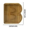 thumbnail image 3 of Hucha de madera con frontal de cristal | Hucha infantil | Alcancía transparente | Decoración para el hogar y herramienta de educación financiera | Decoración para escritorio o estantería, 3 of 6