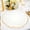 Clear and Gold, variant on Balsa Circle 20 Hunter Green Round 10" Plastic Dinner Plates Reef Design Disposable Tableware