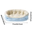 thumbnail image 3 of CSStudio Round Plaid Pet Bed, All Season Soft Cushioned Cat Dog Bed, Anti- Washable Raised Rim Pet Sleeping Nest for Small Medium Cats & Dogs Indoor Use, 3 of 9
