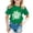 Green65, variant on XAOWF Child Girls T Shirt Fashion Crew Neck Casual Big Sister Letter Printed Short Sleeve Tshirts Daily Wear Relaxed Fit Versatile Tops 1-2 Years