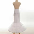 thumbnail image 6 of Women White Fishtail Dress Bustle White Petticoat fpr gown, 6 of 6