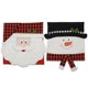 thumbnail image 1 of Fundas para sillas de comedor, con estampado de Papá Noel y muñeco de nieve, decoración navideña para interiores, artículos para fiestas, restaurantes, festivales, decoración de fiestas, 1 of 5