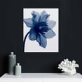 thumbnail image 5 of Blue Flickering Flower Modern Abstract Paintings Canvas Wall Art Gallery Wrapped Grace Floral Pictures on Canvas Prints Artwork for Living Room Bedroom Office Home Decorations, 5 of 5