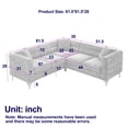 thumbnail image 4 of 5-Seater L-Shaped Teddy Sofa | Stylish and Durable, Suitable for Multiple Scenes, Quick Shipping, 4 of 5