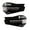 Black, variant on Tusk MX D-Flex Replacement Plastic Hand Shields Black