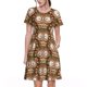 thumbnail image 1 of Easygdp Beautiful Owl para Vestido Transpirable de Mujer, Vestido Suelto de Manga Corta con Pliegues y Bolsillos para el Verano, 1 of 6