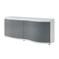 thumbnail image 4 of Global Furniture USA Buffet W/Led high Gloss Grey, 4 of 5