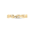 thumbnail image 2 of 10kt Yellow Gold Womens Round Diamond Band Ring 1/20 Cttw, 2 of 4