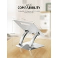 thumbnail image 2 of Nulaxy Laptop Stand, Ergonomic Height Angle Adjustable Laptop Riser Holder Compatible with MacBook, Air, Pro, Dell XPS, Samsung,, 2 of 6