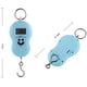 thumbnail image 3 of Azul - 1 pieza Báscula de equipaje portátil / Báscula de equipaje suspendida 110 lb / 50 kg Báscula de equipaje LCD retroiluminada con suspensión de gancho de pesca para viajes al aire libre en casa, 3 of 3