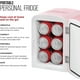 thumbnail image 2 of Chefman Mini refrigerador personal rosa portatil enfria o ca Chefman Chefman, 2 of 2