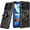 Black, variant on For Cricket Icon 2026 (Regular Version) Robotic Ring Kickstand Hybrid Cell Phone Cover Case - Blue
