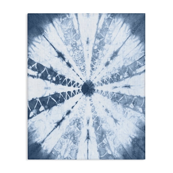 Stupell Industries Eclectic Blue Tie Dye Sunburst Canvas Art, 16 x 20, by Jason Johnson