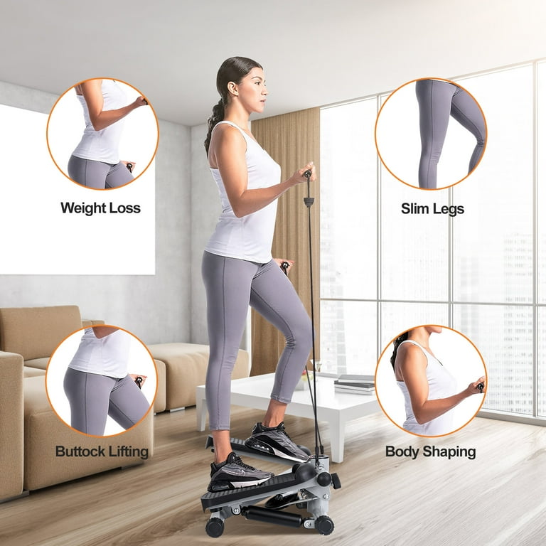 iMounTEK Mini Fitness Stepper with LCD Monitor Stepper for