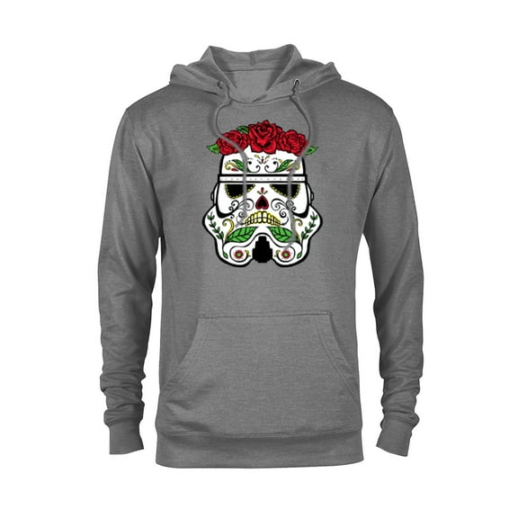 Star Wars Stormtrooper Roses Sugar Skull - Pullover Hoodie for Adults - Customized-Graphite Heather
