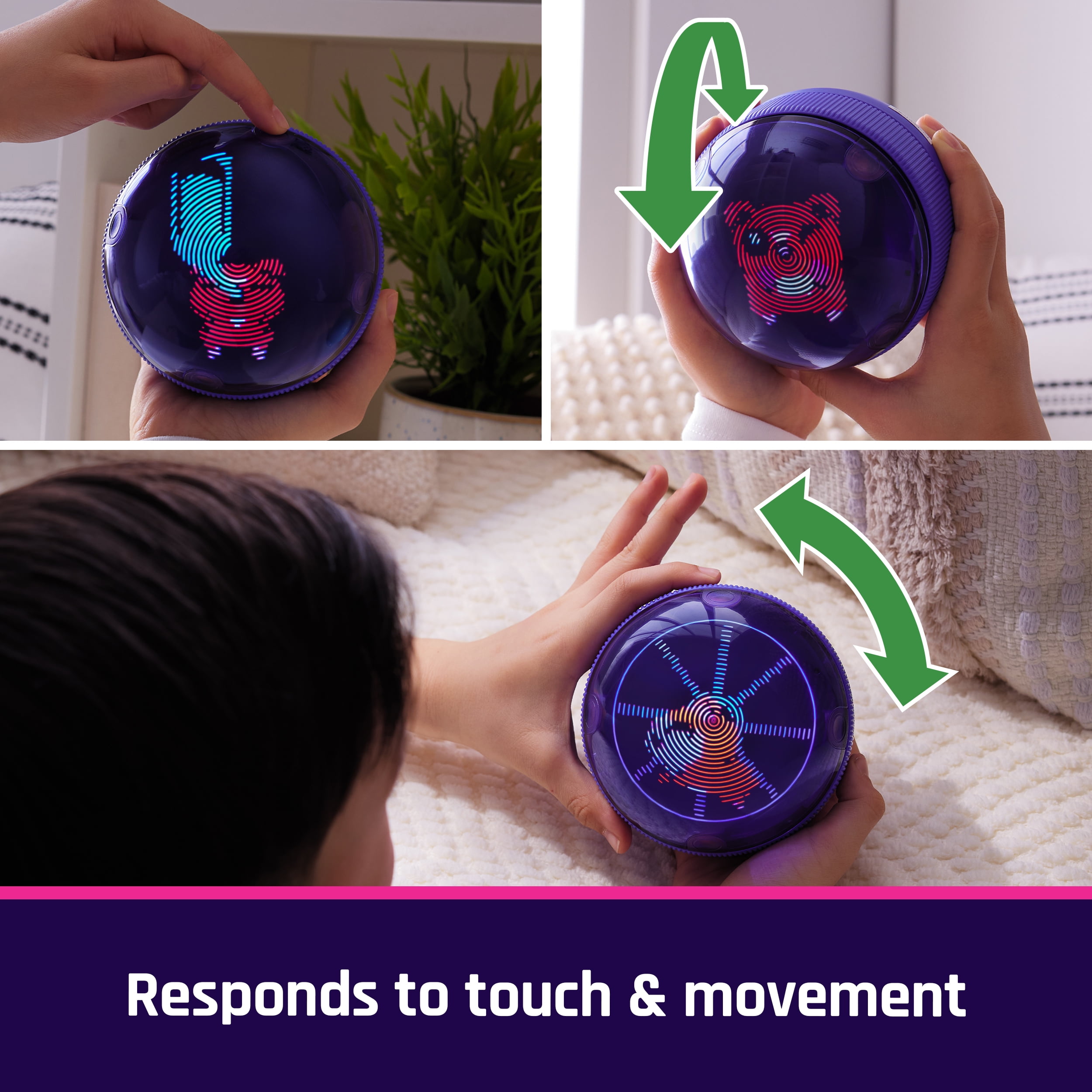Bitzee, Hamster Ball, Jouet interactif avec 20 hamsters à l'intérieur, roule et réagit au toucher, jouet animal de compagnie numérique pour filles et garçons à partir de 5 ans