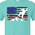 thumbnail image 4 of Inktastic Snowboarding US Flag T-Shirt, 4 of 5