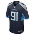 thumbnail image 2 of Men's Nike Shakel Brown  Navy Tennessee Titans  Game Jersey, 2 of 6