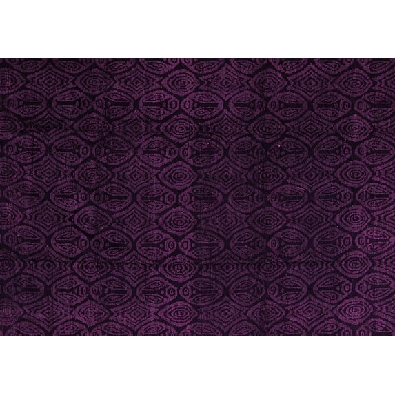 Ahgly Company Indoor Rectangle Abstract Pink Modern Area Rugs, 7' x 9'