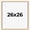 Natural Wood, variant on 26x26 Frame Silver Real Wood Picture Frame Width 0.75 inches | Interior Frame Depth 0.5 inches |