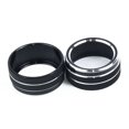 thumbnail image 2 of 5pcs Car Center Console Switch Button Trim Rear Mirror Air Conditioner Control Knob Cover for Camry 2018 Black, 2 of 3