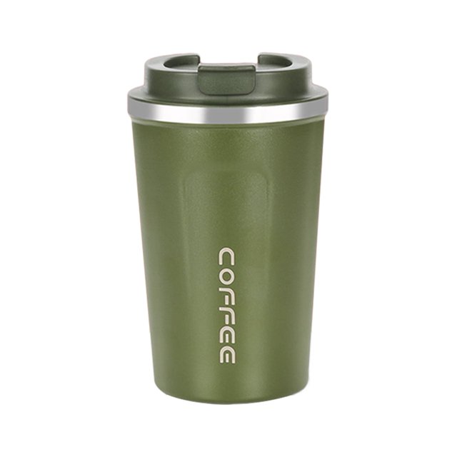 Taza de café ecológica de 380 ml/500 ml para viaje, ideal para el hogar y la oficina (380 ml verde). Aparatos de cocina.