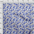 thumbnail image 2 of oneOone Cotton Jersey Royal Blue Fabric Leaves & Floral Artistic Sewing Fabric By The Yard Printed Diy Clothing Sewing Supplies 58 Inch Wide, 2 of 4