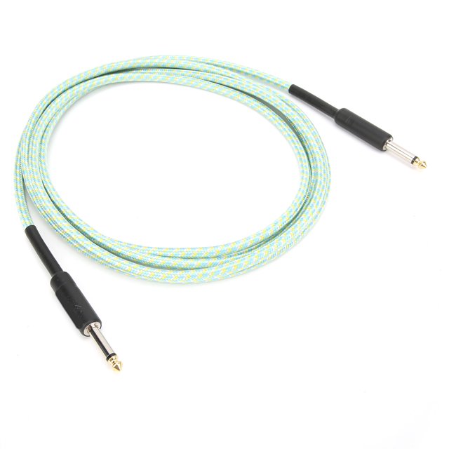 Guitar Cable, Straight Instrument Cable Guitar Cord Amp Cable Audio Cord Electronic Musical Instrument Wire for Guitar Bass Mandolin Keyboard and Pro Audio Straight Angle