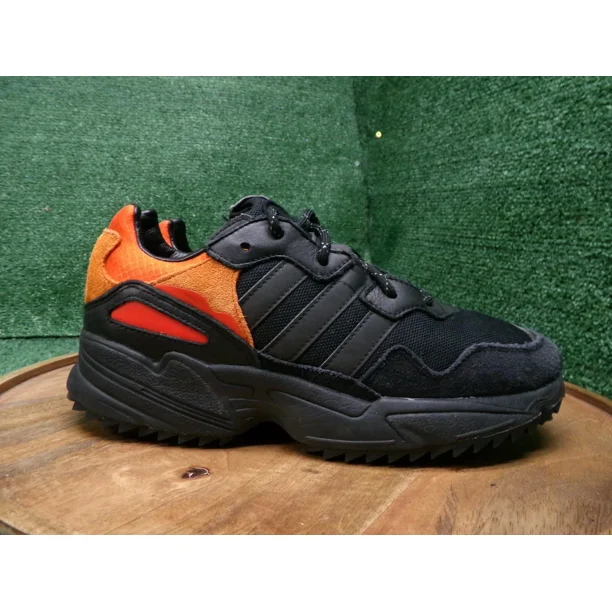 Adi - das Men's Yung 96 Trail Reflective Shoes Sneakers Black Orange EE5592 Size 7