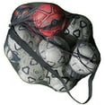thumbnail image 3 of Large Capacity Sports Ball Bag Sling Shoulder Strap Soccer Basketball Mesh Net Bag Drawstring Storage Bag (Black), 3 of 7