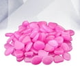 thumbnail image 5 of 100pcs Glow in the Dark Luminous Pebbles for Aquarium Decoration Purple Resin 100 piece set, 5 of 10