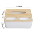thumbnail image 1 of Aqestyerly Tissue Box Cover Desktop Paper Towel Holder Simple Pumping Paper Storage Organizer For Living Room Office HWRETIE, 1 of 1