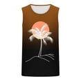thumbnail image 3 of Camiseta sin mangas de cuello redondo para hombre, moda informal de verano, chaleco holgado, estampado deportivo, camiseta sin mangas de cuello redondo, blusa de poliéster para hombre, 3 of 3