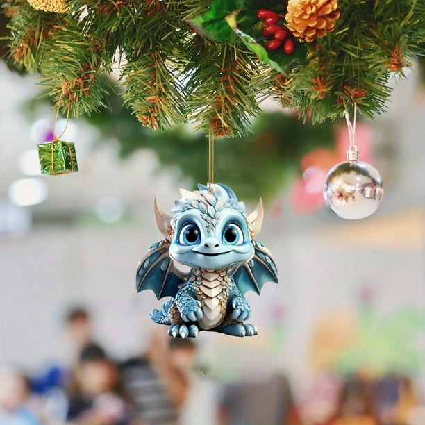 XWSHYW Decoraciones Navideñas Adorno para Árbol de Navidad 2024 Adorno Navideño 2024 Colgante Navideño Acrílico 2D Adornos Colgantes para Árbol de Navidad Fiestas Decoración Del Hogar para Coche