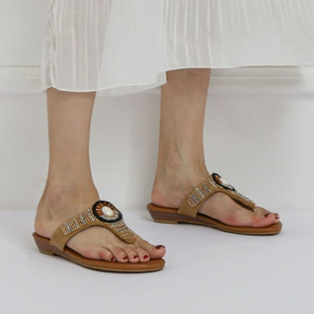 

Vedolay Nude Sandals Women s Summer Casual Sandals Trendy Roman Shoes with Zipper Beige 8