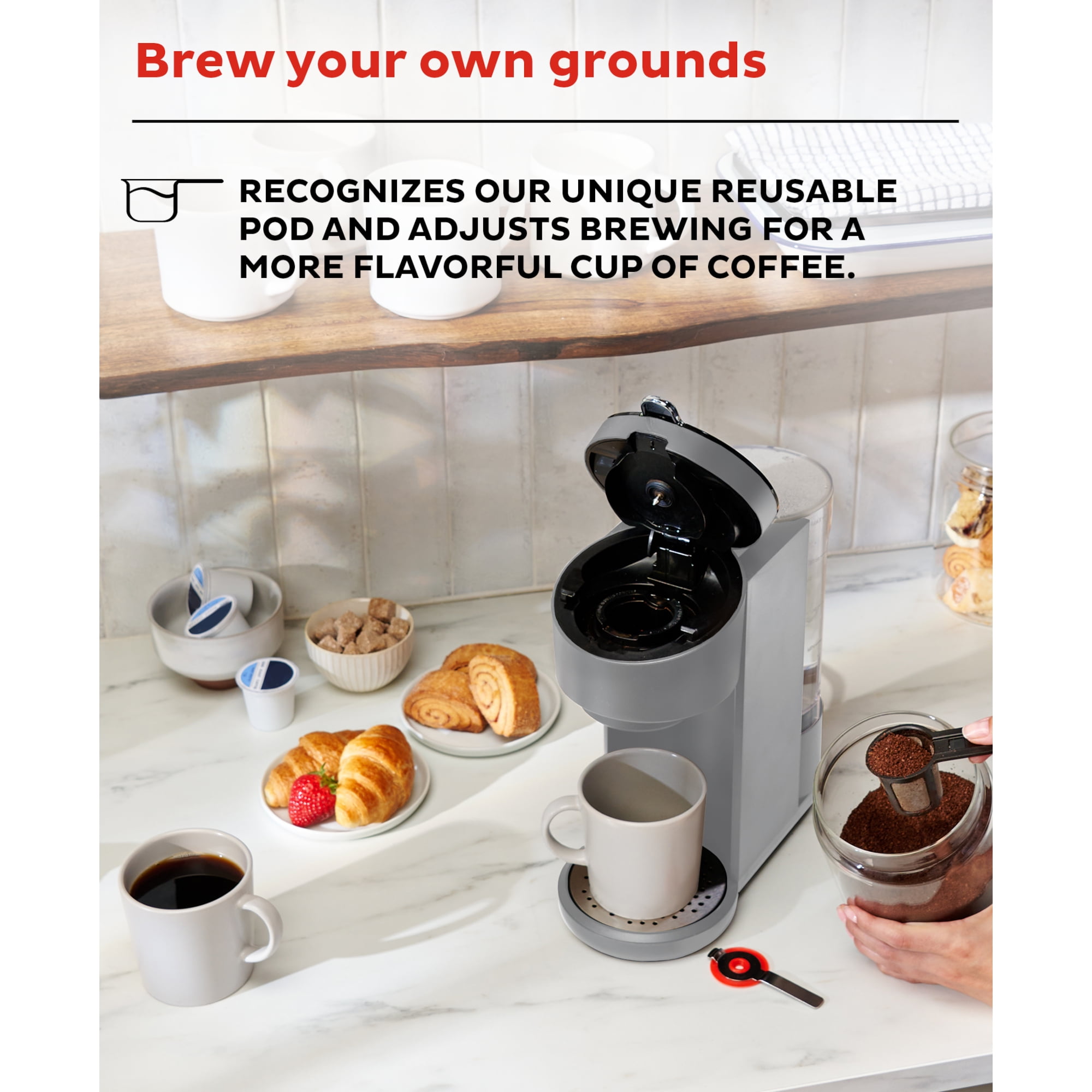Instant Pod 2-in-1 Coffee and Espresso Maker 2 in 1 Single Brew for K-Cup  Pod 810028580824