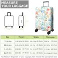 thumbnail image 4 of Stretch Luggage Cover L(25-28in)– Elastic Travel Suitcase Protector with Handle Openings & Bottom Closure, Washable Polyester Spandex Suitcases Cover, Floral Flowers Print, 4 of 5