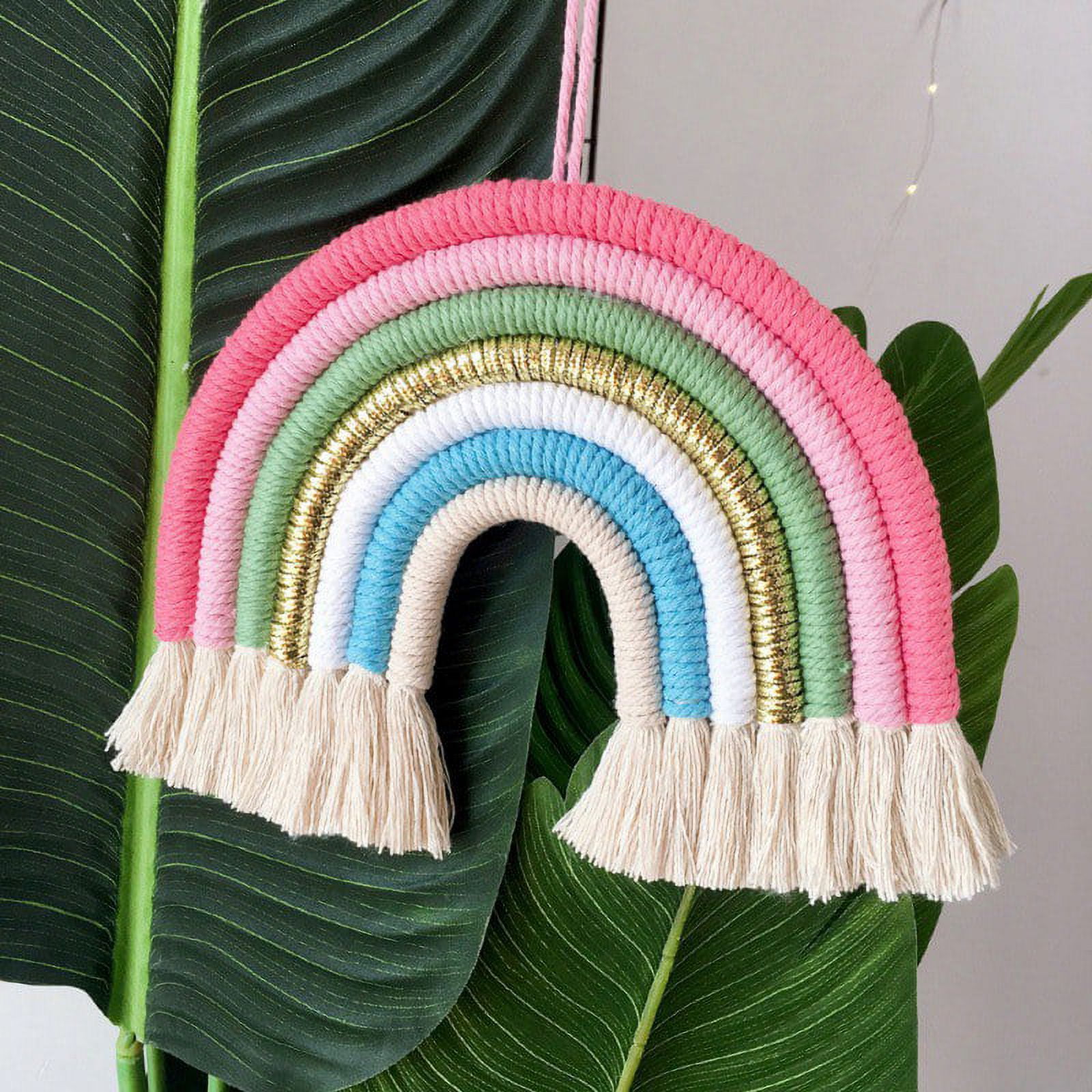Macrame Rainbow Tapestry【Diy Macrame Wall Hanging kit】 - Shop CHRIS Art  Studio Knitting, Embroidery, Felted Wool & Sewing - Pinkoi