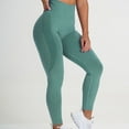 thumbnail image 4 of LEBONYARD Womens Leggings Clearance,Women's Sports Yoga Pants Sports Pants Running Gym Sports Full Length Active Pants Mint Green S, 4 of 5